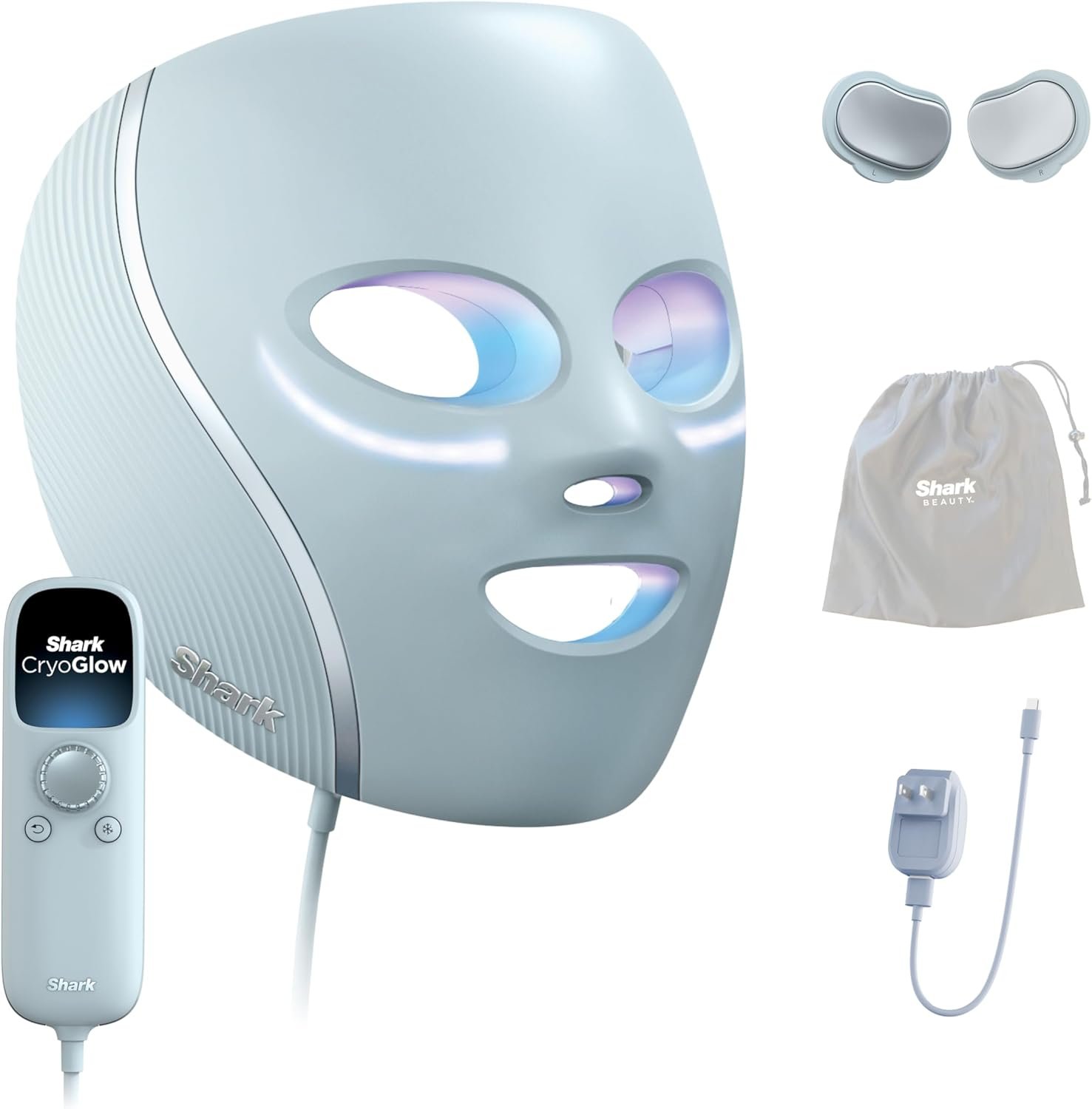 Shark CryoGlow LED face mask kit