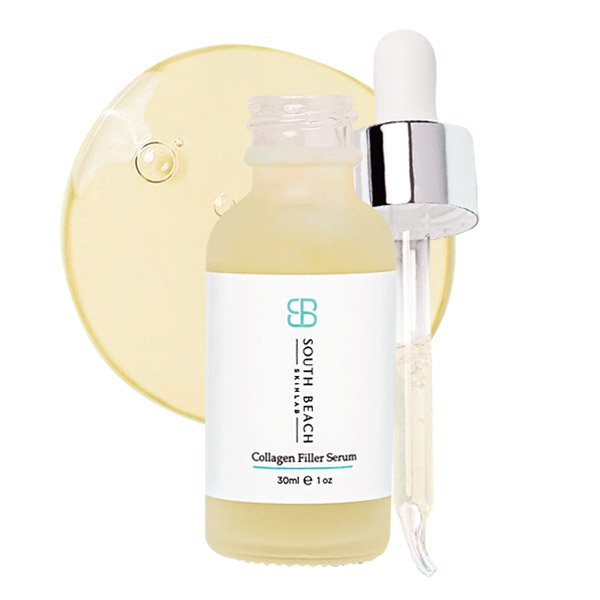 South Beach Skin Lab Collagen Filler Serum bottle and dropper