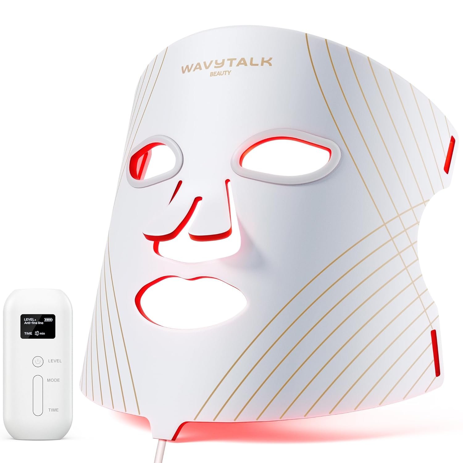 Wavytalk Glow Time red light therapy mask