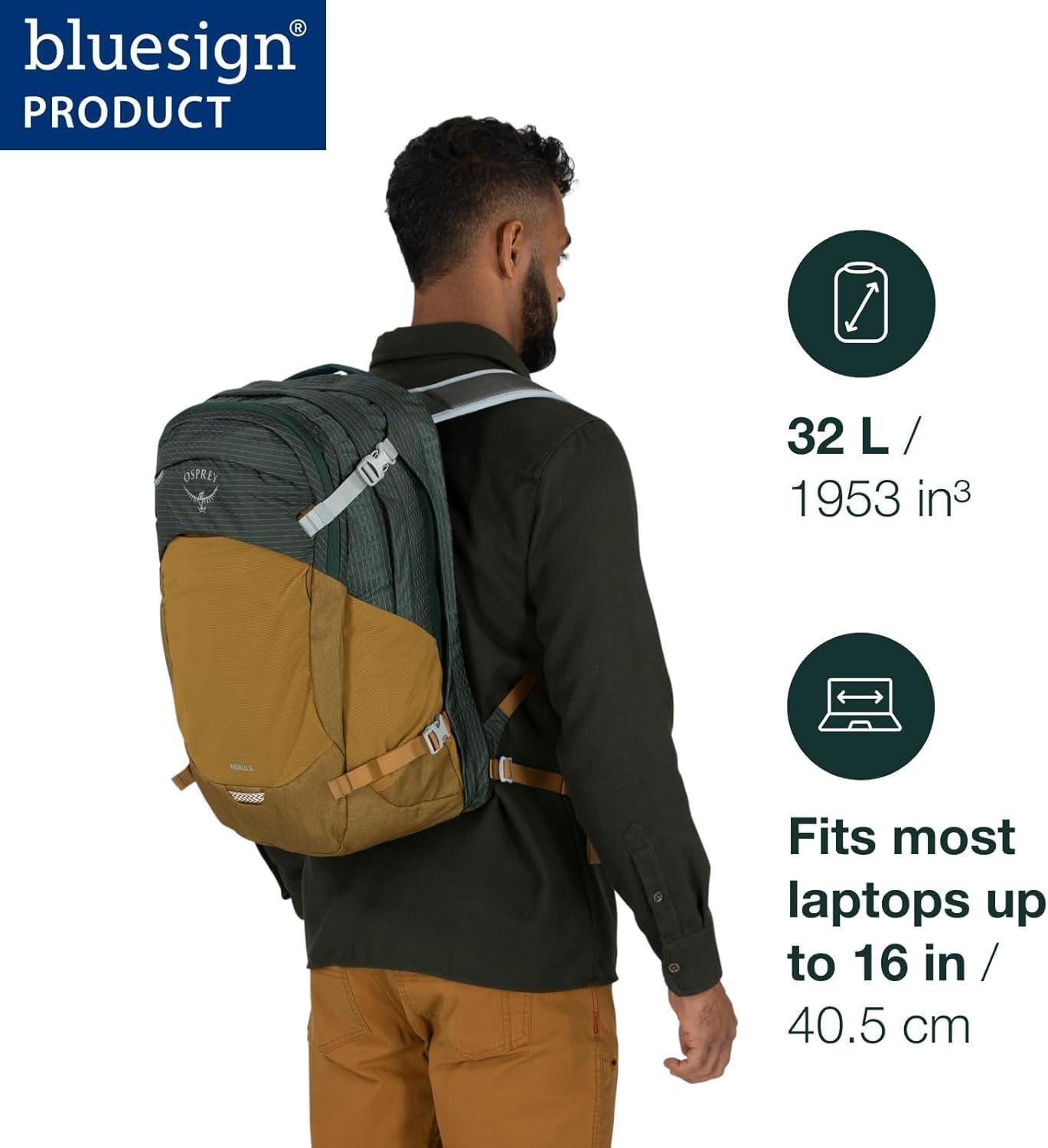 Osprey Nebula backpack rear view